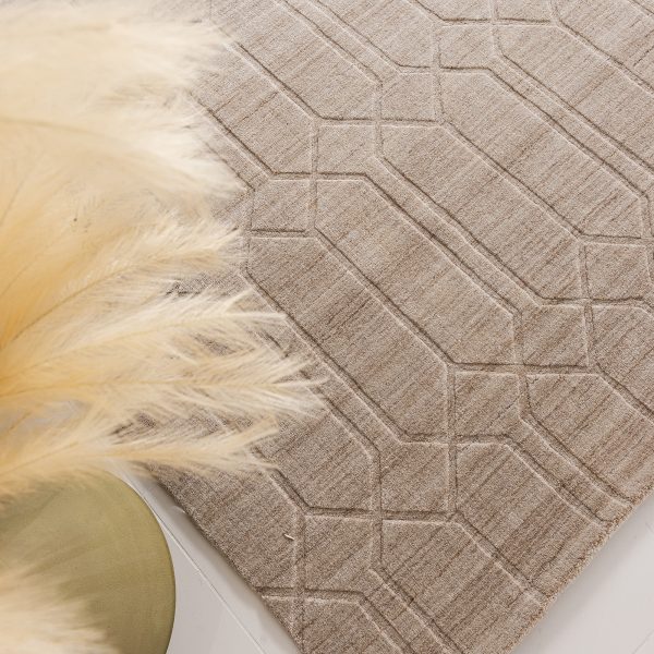 Handgeknüpfter Wollteppich – Oxford Beige