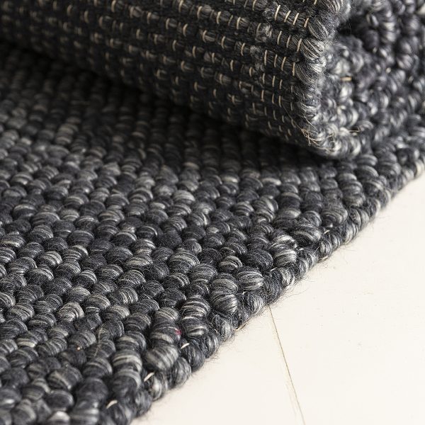 Handgewebter Wollteppich – Nirvana Navy - Image 4