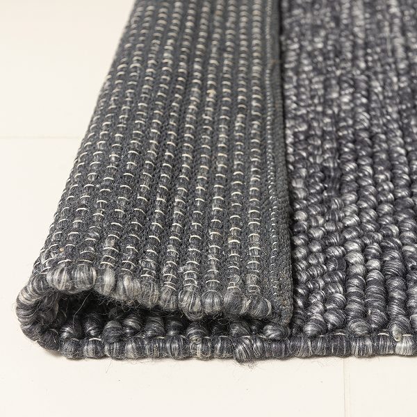 Handgewebter Wollteppich – Nirvana Navy - Image 7