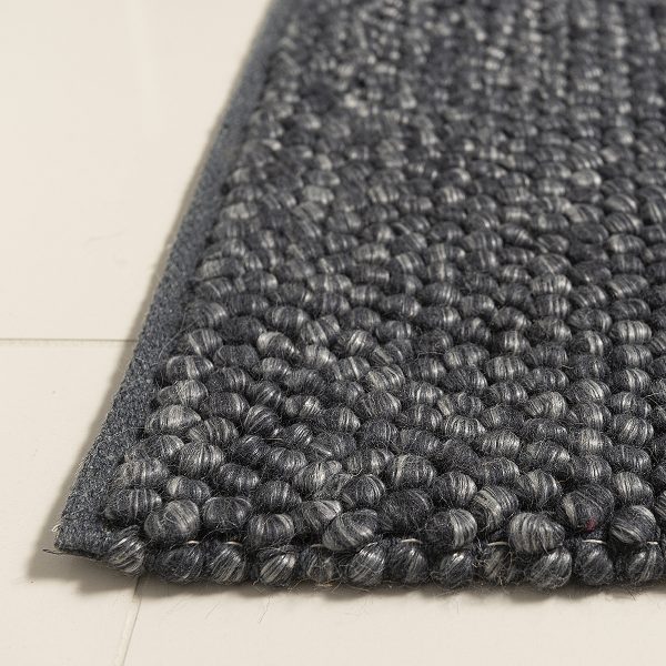 Handgewebter Wollteppich – Nirvana Navy - Image 9