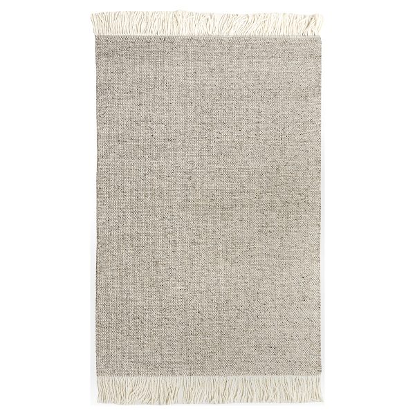 Handgewebter Flachgewebe-Wollteppich – Miracle in Naturbeige - Image 5