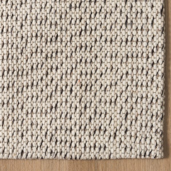 Handgewebter Wollmischteppich – Strahlendes Weiß - Image 6